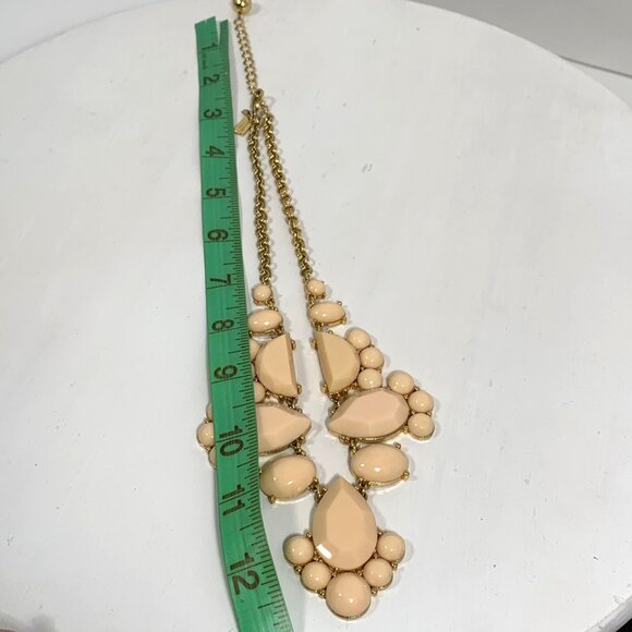 Kate Spade Day Tripper Statement Bib Adjustable Necklace Peach/Nude + Dustbag - Picture 7 of 8